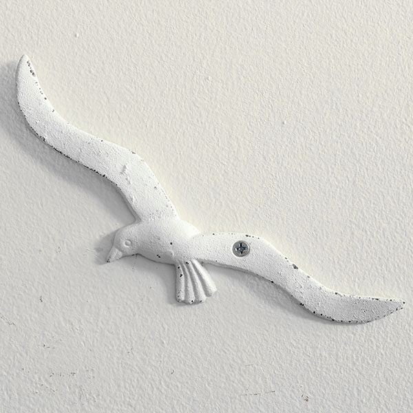 Baltos spalvos sienų dekoracijos Dakls Sea Gull