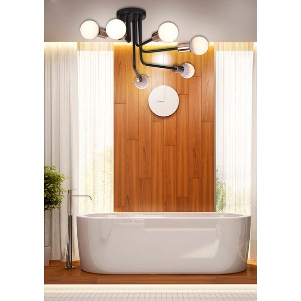 Lubinis šviestuvas juodos spalvos/vario spalvos 27x27 cm Spill – Candellux Lighting-image-1