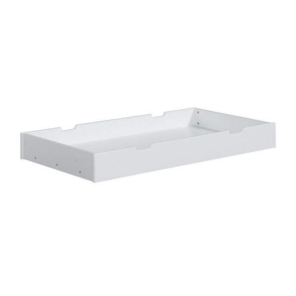 Baltas pušies masyvo stalčius po "Pinio Mini" vaikiška lovytė, 140 x 70 cm
