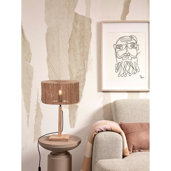 Stalinis šviestuvas natūralios spalvos (aukštis 37 cm) iš džiuto Iguazu – Good&Mojo-image-3