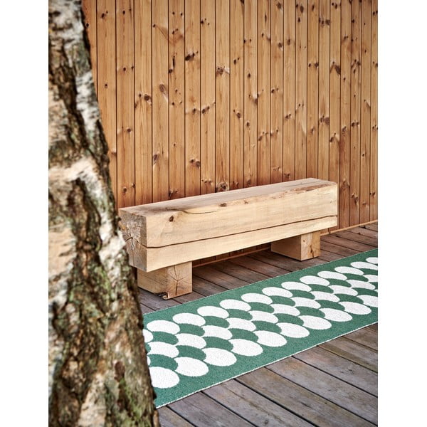 Žalios spalvos/kreminės spalvos lauko kilimas 70x250 cm Poppy Oregano – Pappelina-image-3