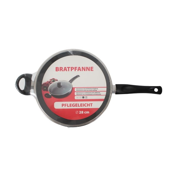 Aliuminio keptuvė su stikliniu dangčiu ELO, ø 28 cm-image-3