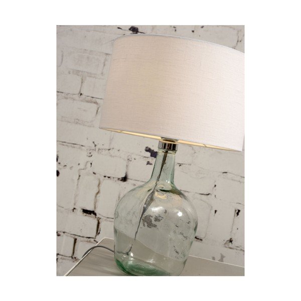 Stalinė lempa su baltu atspalviu ir perdirbto stiklo struktūra Good&Mojo Murano, ⌀ 47 cm-image-4
