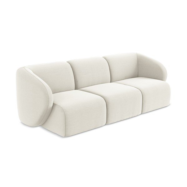 Smėlio spalvos sofa iš velveto 244 cm Lani – Makamii-image-2