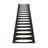 Juodos spalvos lauko kilimas 70x300 cm Ella Black – Pappelina