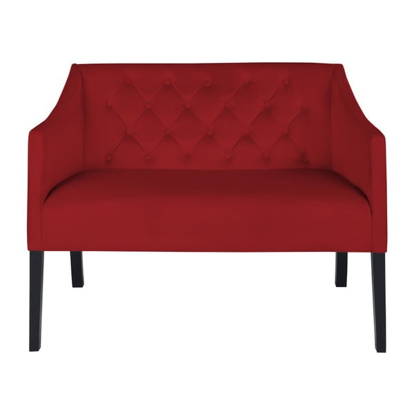 Raudona dvivietė sofa "Micadoni Home Mauricio