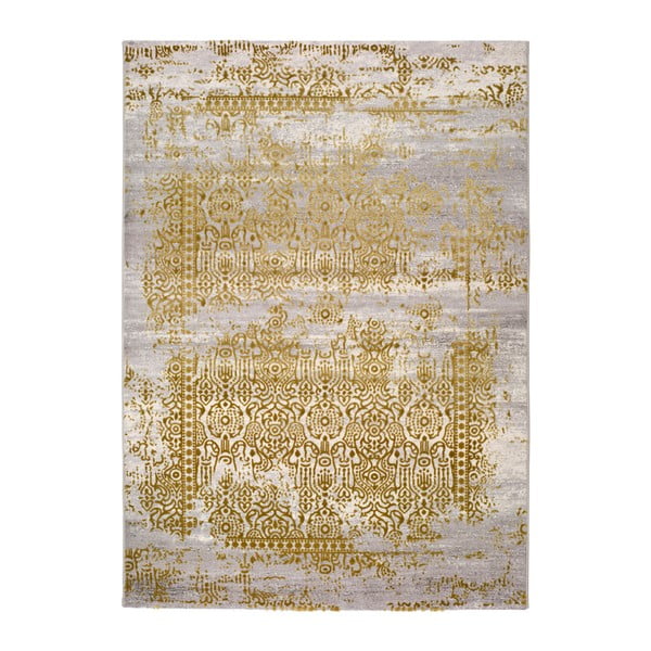 Pilkos ir auksinės spalvos kilimas Universal Arabela Gold, 140 x 200 cm