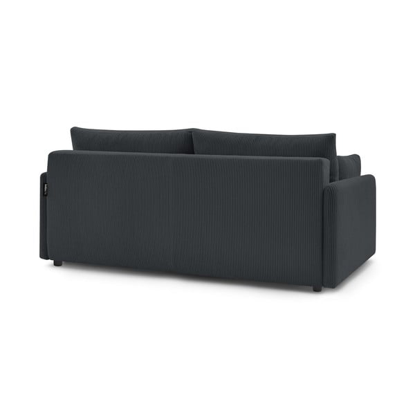 Iš kordinio velveto sulankstoma sofa tamsiai pilkos spalvos 211 cm Marcel – Bobochic Paris-image-4