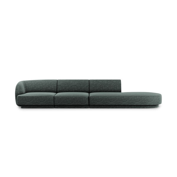 Tamsiai žalia sofa 302 cm Miley - Micadoni Home