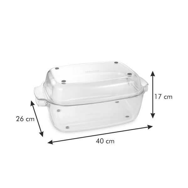 Stiklinis kepimo indas 26x40 cm GrandChef - Tescoma-image-2