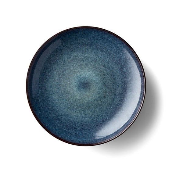 Juodos ir mėlynos spalvos keramikos dubuo "Bitz Stentøj", ø 40 cm