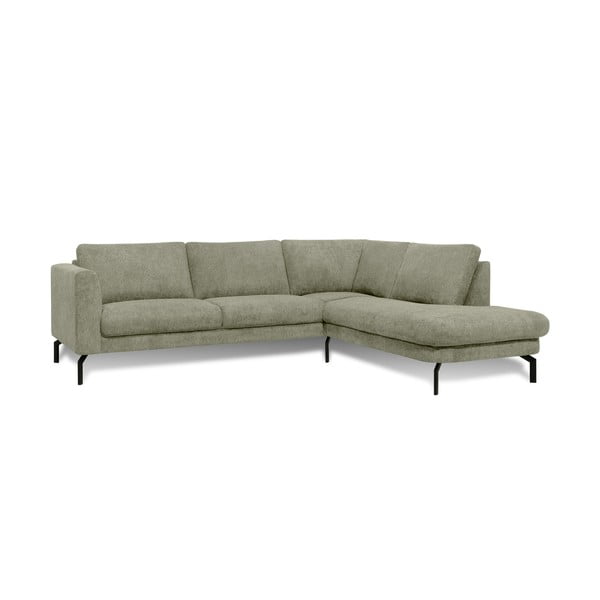 Kampinė sofa šviesiai žalios spalvos (su dešiniuoju kampu) Gomero – Scandic-image-1
