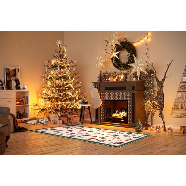 Kilimas žalios spalvos su Kalėdų motyvu 80x200 cm Green Christmas – Villeroy&Boch-image-1