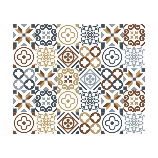 30 dekoratyvinių sieninių lipdukų rinkinys Ambiance Ninocito, 15 x 15 cm-image-2