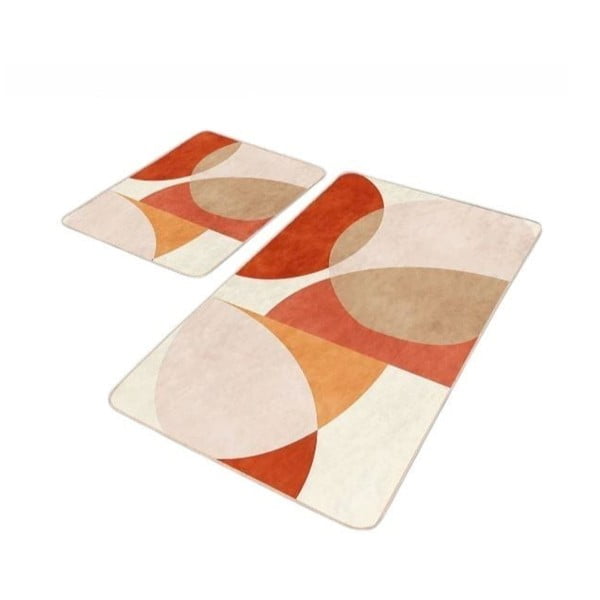 Iš velveto vonios kilimėliai 2 vnt. 60x100 cm – Mila Home