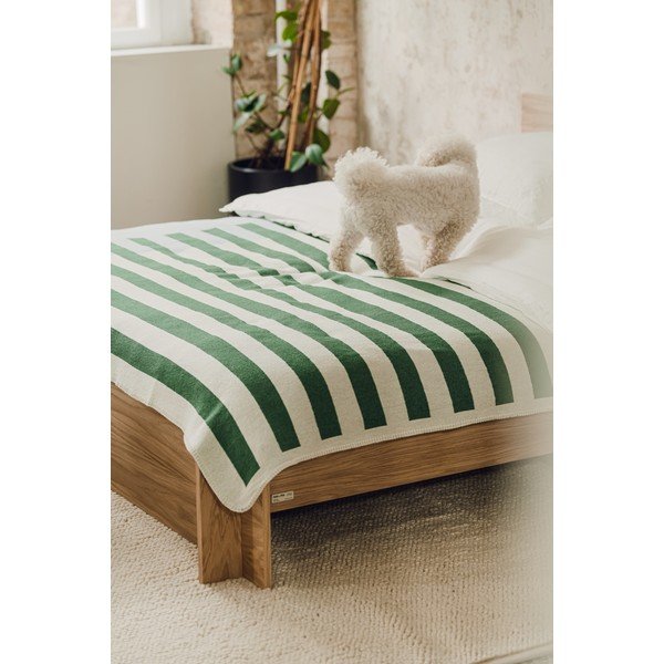 Žalios spalvos antklodė ir pledas 160x200 cm Onu – noo.ma-image-2