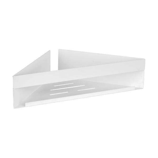 Su montavimu be gręžimo/kampinė matinės baltos spalvos iš nerūdijančio plieno vonios lentyna su Turbo-loc tvirtinimu Genova – Wenko-image-2