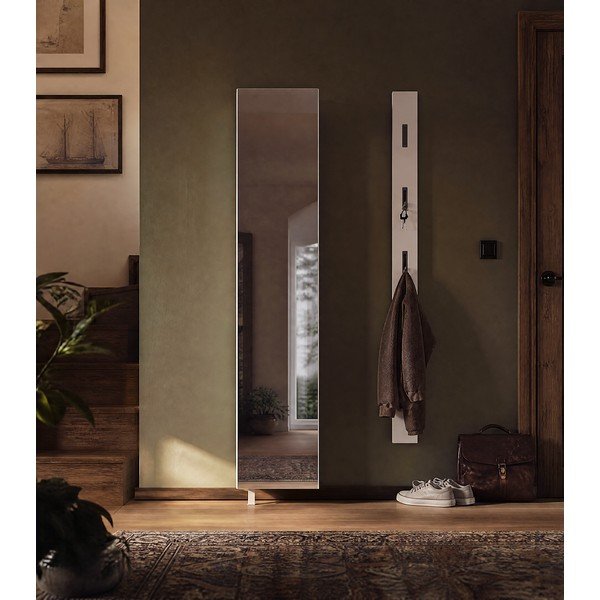 Baltos spalvos koridoriaus spintelė 50x195x18 cm Rotary – Germania-image-3