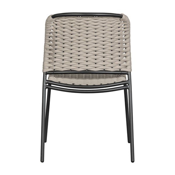 Metalinės sodo kėdės juodos spalvos/smėlio spalvos 2 vnt. Taku – Exotan-image-4