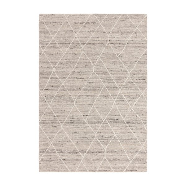 Kilimas iš vilnos šviesiai pilkos spalvos 200x290 cm Noah – Asiatic Carpets