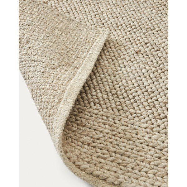 Kilimas iš vilnos kreminės spalvos 160x230 cm Minji – Kave Home-image-3