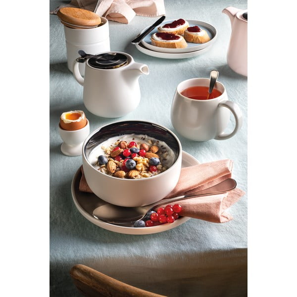 Baltas porcelianinis puodelis su pilku vidumi Maxwell & Williams Tint, 440 ml-image-3