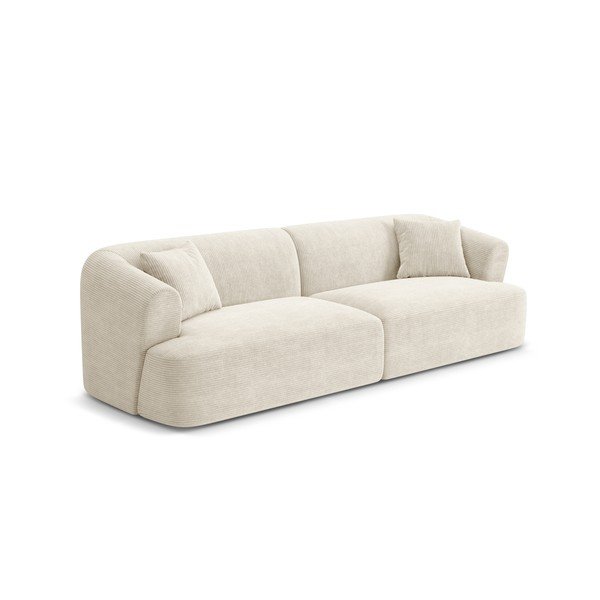 Smėlio spalvos sofa iš kordinio velveto 255 cm Campi – Cosmopolitan Design-image-2