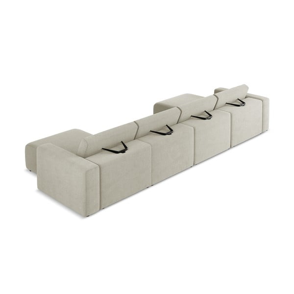 Smėlio spalvos kampinė sofa Kalea – Makamii-image-3
