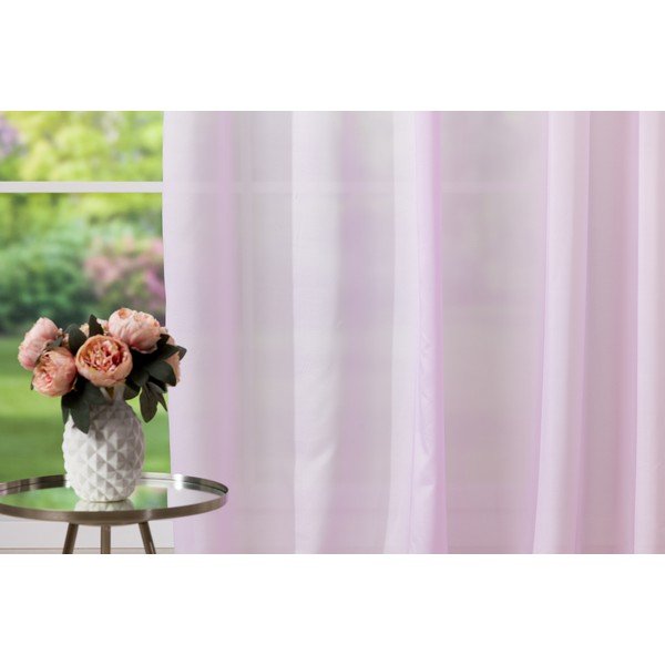 Permatoma užuolaida rožinės spalvos 300x245 cm Mist – Mendola Fabrics-image-3