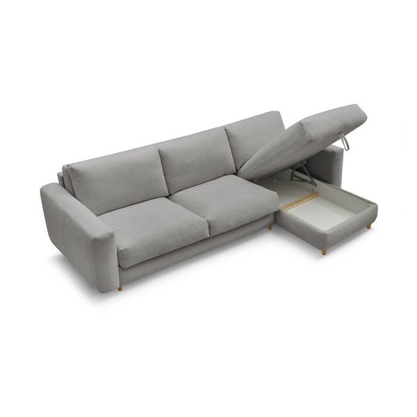 Pilkos spalvos kampinė sofa Nouveau Cocoone – Bobochic Paris-image-3