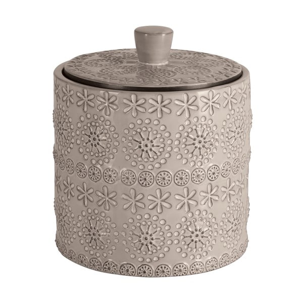 Smėlio spalvos iš porceliano vonios organizatorius vatos diskeliams Relief – Spirella