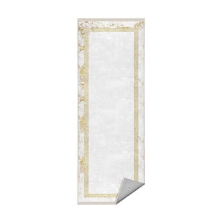 Baltos ir auksinės spalvos kiliminė danga 80x200 cm - Mila Home