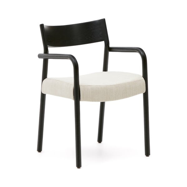 Juodos spalvos/smėlio spalvos valgomojo kėdė Falconera – Kave Home