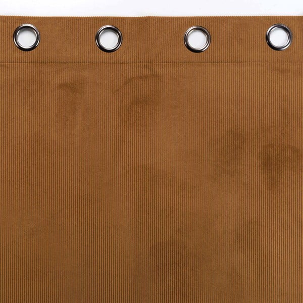Iš kordinio velveto užuolaida rudos spalvos 140x260 cm Casual – douceur d'intérieur-image-3
