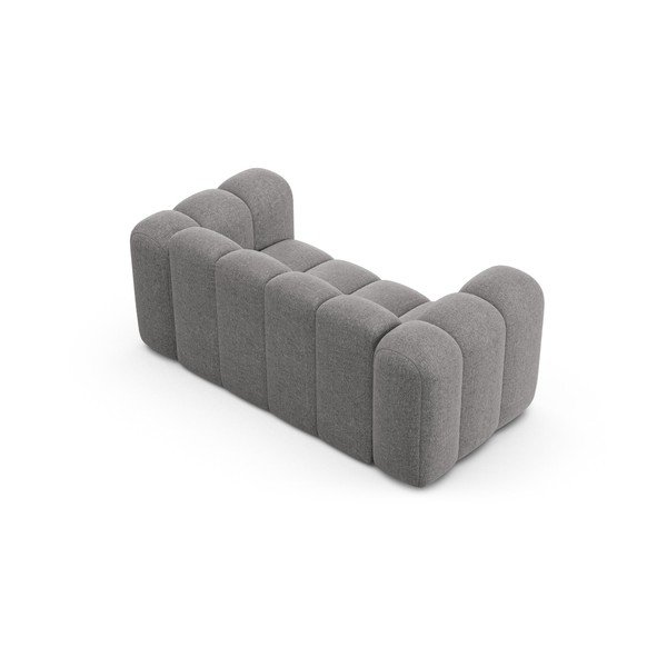 Pilkos spalvos sofa iš šenilinio audinio 170 cm Lupine – Micadoni -image-2