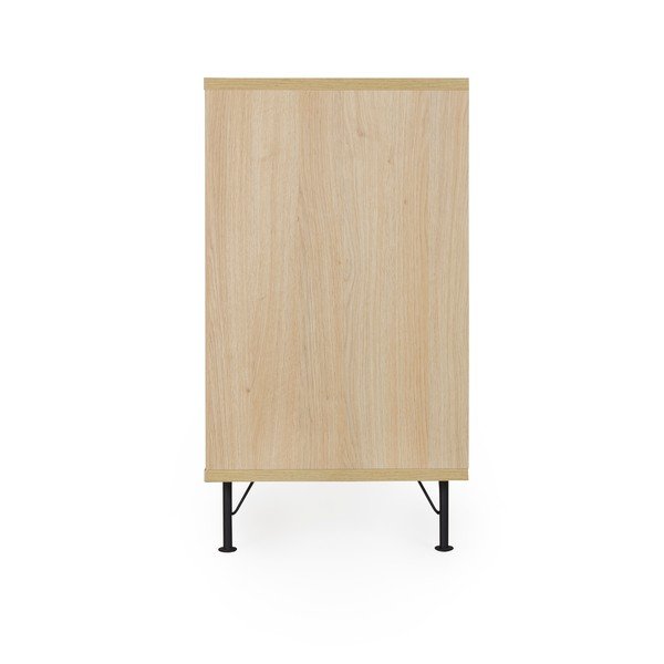 Juodos spalvos komoda "Tenzo Flow", ilgis 217 cm-image-4