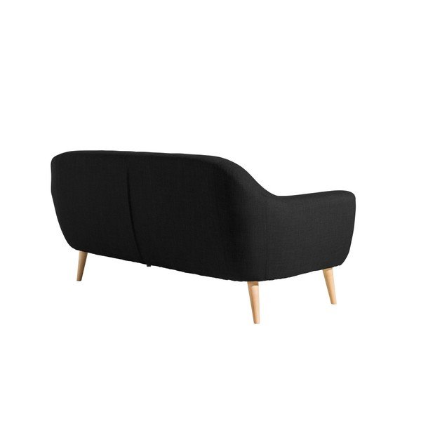 Juoda trivietė sofa Max Winzer Kelly-image-3