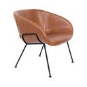 Rudos dirbtinės odos fotelis Zuiver Feston