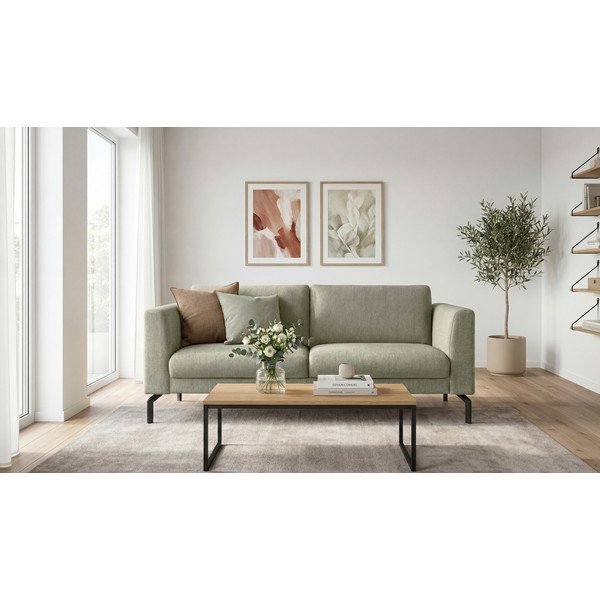 Sofa šviesiai žalios spalvos 165 cm Gomero – Scandic-image-1