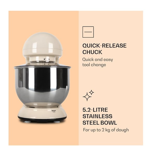 Smėlio spalvos virtuvės kombainas Klarstein Bella-image-2