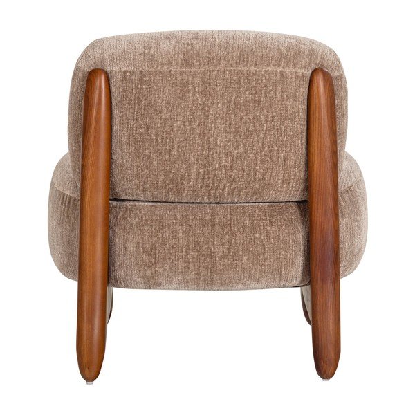 Smėlio spalvos krėslas iš velveto Runi – WOOOD-image-3