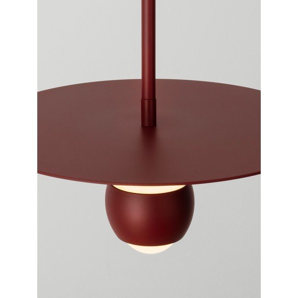 Raudonos spalvos iš aliuminio kabantis šviestuvas LED ø 30 cm Edem – Nova Luce-image-2