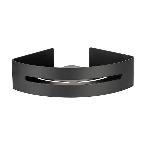 Klijuojama iš metalo Kampinė vonios lentyna matinės juodos spalvos Bivio – Wenko-image-1
