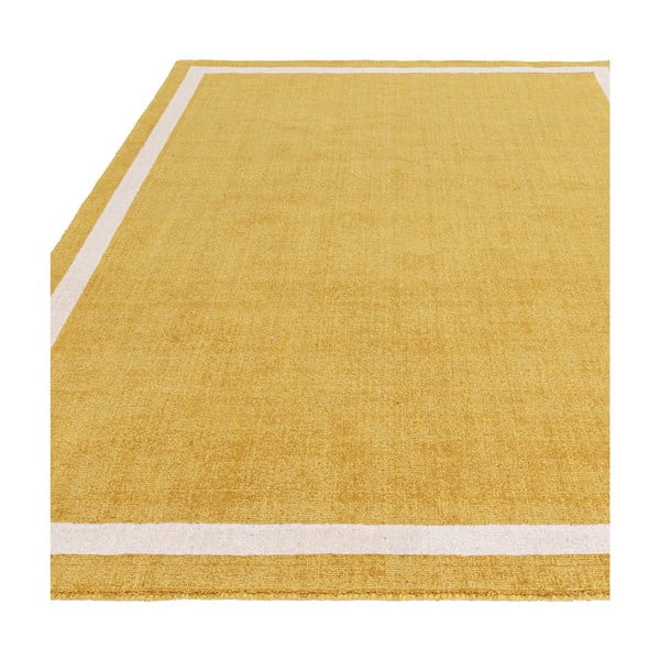 Rankų darbo iš vilnos kilimas ochros spalvos 68x240 cm Albi – Asiatic Carpets-image-3