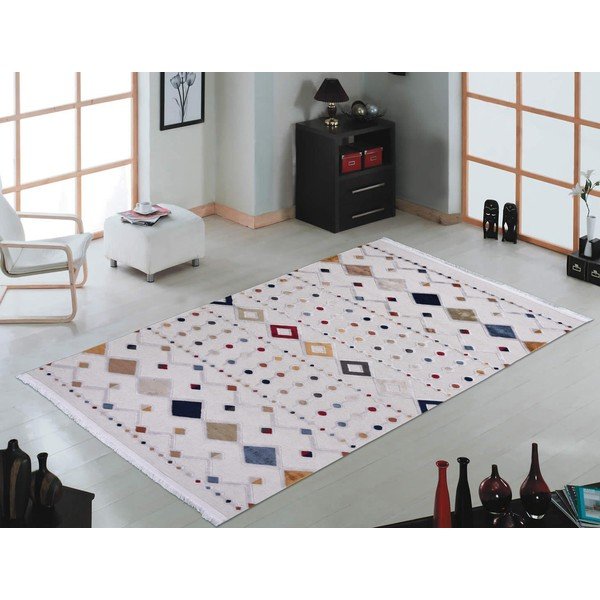 Smėlio spalvos kilimas su medvilnės mišiniu Vitaus Milas, 200 x 290 cm-image-2