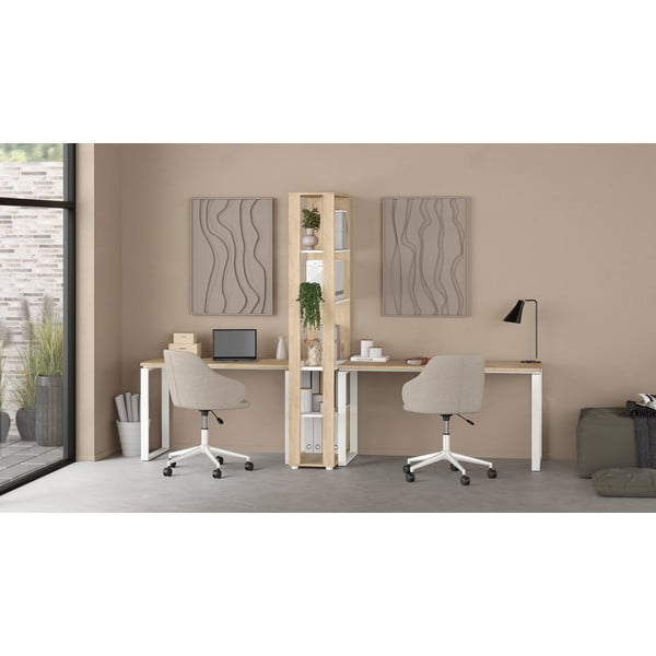 Rašomasis stalas su ąžuolo dekoro stalviršiu 60x150 cm Sign – Tvilum-image-4