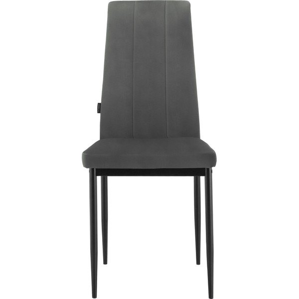 Iš dirbtinės odos valgomojo kėdė juodos spalvos Kelly – Støraa-image-1