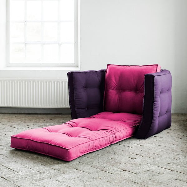 Sulankstomas fotelis "Karup Dice Pink/Purple-image-1