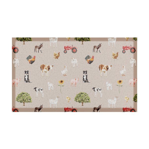 Iš PVC grindų kilimėlis 40x70 cm Farm Life – Artsy Doormats