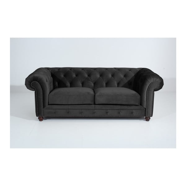 Tamsiai pilka "Max Winzer Orleans Velvet" sofa, 216 cm